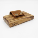 Zebra wood cardholder