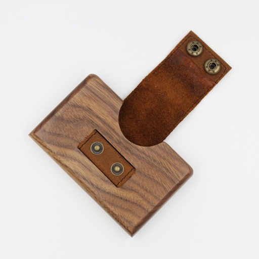 Walnut wood cardholder